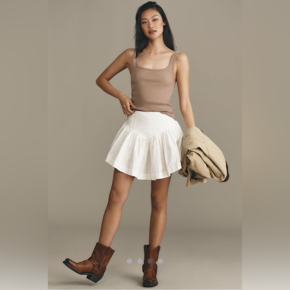 Pilcro Anthropologie NWOT Scoop-Neck Tank in Neutral Size XS - Picture 2 of 9